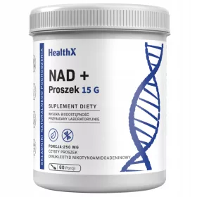   HealthX NAD+ 250 mg - Supliment pentru Energie și Anti-Îmbătrânire, 60 Porții