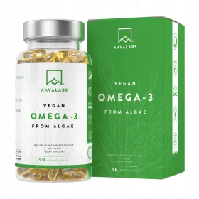   Supliment Vegan Omega 3 din Alge cu DHA și EPA pentru Memorie și Inimă Sănătoasă - AAVALABS