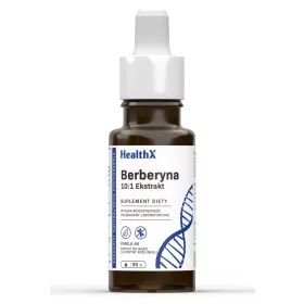   Picături HealthX Berberina HCL - 50 ml, Suport pentru Metabolism