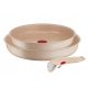 Set de tigăi TEFAL Ingenio Delight Sand Beam, 3 piese, compatibil cu toate sursele de căldură