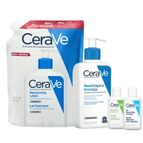   Set Complet CeraVe pentru Hidratare Intensă, Piele Uscată și Foarte Uscată, Față și Corp