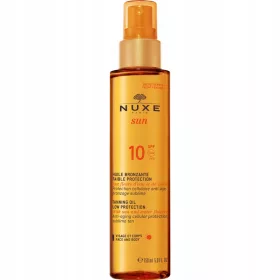   Ulei bronzant pentru față și corp NUXE Sun SPF10, 150 ml - Rezistă la apă