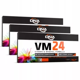   Supliment Alimentar D.N.A. VM 24 cu Vitamine și Minerale Esențiale, 60 Capsule