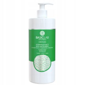   Lichid micelar normalizator BasicLab - 500 ml, pentru pielea grasă și sensibilă