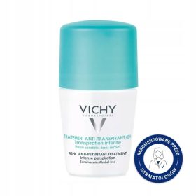   Dezodorant Antiperspirant Vichy pentru Piele Sensibilă, Protecție 48h, 50 ml