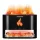 Difuzor cu ultrasunete negru Transa AromaFire 250 ml
