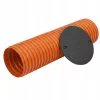 Conducta de drenaj de inspectie Instalplast 315 mm, lungime 100 cm, cu capac negru