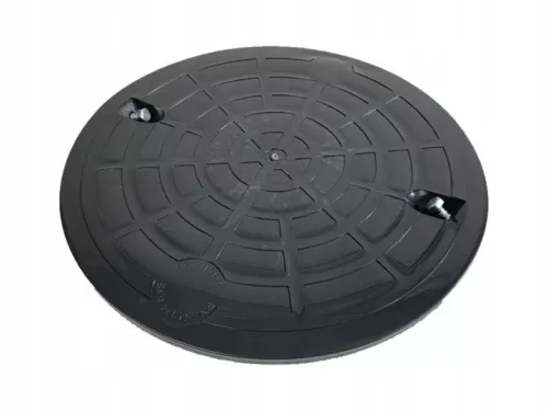 Conducta de drenaj de inspectie Instalplast 315 mm, lungime 100 cm, cu capac negru