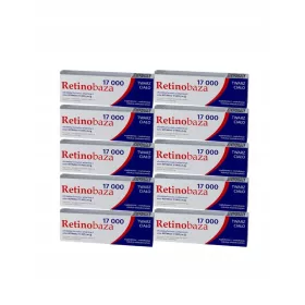   Cremă Retinobaza 17000 cu Vitamina A pentru Îngrijire Intensivă a Pielii, 30g - Set 10 Bucăți