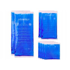   Set de comprese gel reutilizabile pentru alinarea durerii și relaxare - 8 bucăți