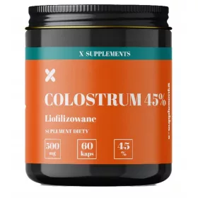   Supliment Colostrum 45% pentru Imunitate și Regenerare, 60 Capsule - X-Supplements