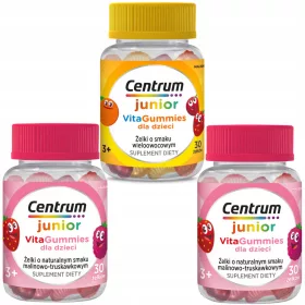   Set de Jeleurile Vitaminate Centrum pentru Copii - Arome de Malina si Capsuni, Multi-Fruct