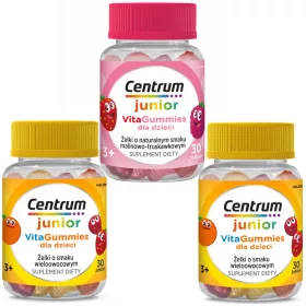   Set Jeleurile Centrum Kids - Vitamine pentru Copii, Malina-Capsuni si Multifructe