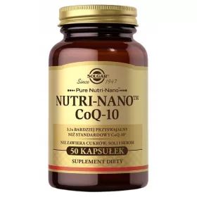   Supliment Nutri-Nano CoQ-10 Solgar cu 50 Capsule Vegetale pentru o Viață Activă