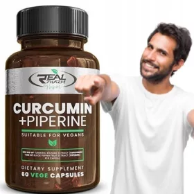 Supliment Curcuma cu Piperină Real Pharm VEGE - 60 capsule