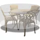 Husa de Protecție pentru Mobilier de Grădină, Rotundă, Impermeabilă, 300x90 cm