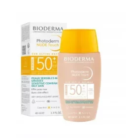   Fond de Ten Mineral Bioderma Photoderm Nude Touch SPF 50+, Nuanța Deschisă, 40 ml