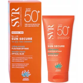   Crem-Mousse OPISSVR Sun Secure Blur SPF 50+ pentru Protecție Solară și Efect de Netezire, 50 ml