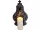 Lampă Ceramică Neagră cu Lumânare LED Inclusă - Design Modern