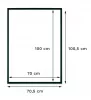 Rama din aluminiu negru Raw-West B1 70 × 100 cm