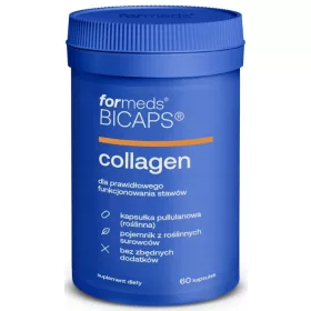   Supliment alimentar Bicaps Collagen cu Colagen Tip II și Vitamina C, 60 capsule