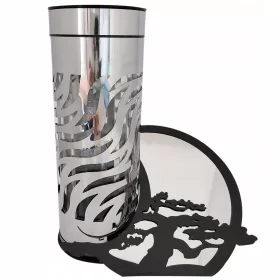   Lampion Solar Modern cu Decor Elegant din Oțel - Decorațiune Ideală pentru Cimitir