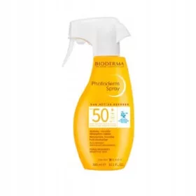   Spray Solar BIODERMA Photoderm SPF50+ cu Protecție Înaltă și Hidratare pentru Corp și Față, 300 ml