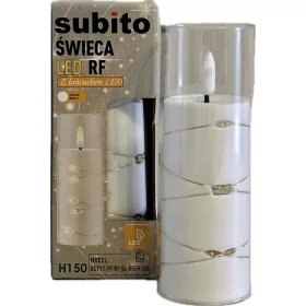 Set de 4 Lumanari LED cu Lantisor 15cm, Lumina Cald Alba