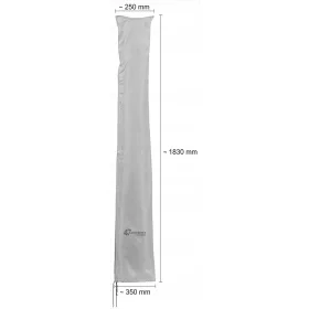   Husă de Protecție pentru Umbrelă de Grădină Schneider, Diametru 300 cm, Gri