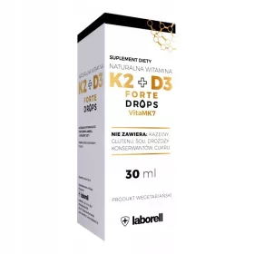   Supliment alimentar Laborell cu Vitamina K2 MK7 și D3 - Picături FORTE 30 ml