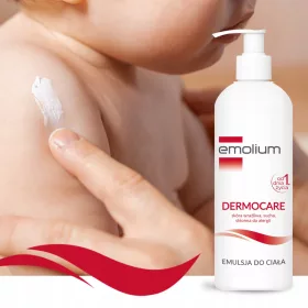  Set Emolium Dermocare pentru Îngrijirea Pielii Sensibile - Emulsie Corp, Baie și Cremă Hidratantă