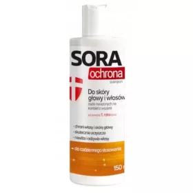   Șampon Gel Sora Protecție pentru Păr și Scalp Expus la Păduchi, 150 ml