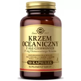   Krzem Oceaniczny z Alg 25 mg, 50 Capsule, Potrivit pentru Vegani - Solgar