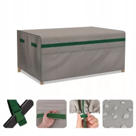   Husă Protectoră Impermeabilă pentru Mobilier de Grădină, Culoare Kaki, 125 x 63 x 74 cm