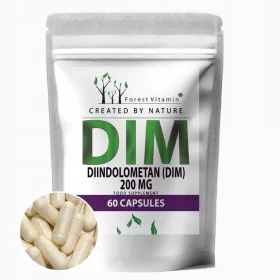   Diindolometan (DIM) 200 mg - Supliment pentru Echilibrul Hormonal, 60 Capsule