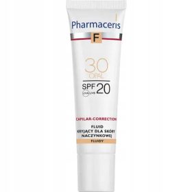   Fluid Kryjący Pharmaceris F pentru Ten Naczynkowy SPF20, Nuanța Opal, 30 ml