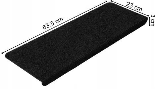 Trepte negre Gockowiak Adria 63,5 cm, 15 bucăți