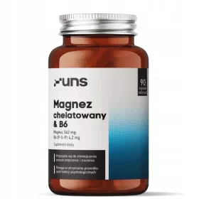   Supliment UNS Magneziu Chelatat & B6 pentru Nervi și Stare de Bine, 90 Capsule Vegetale