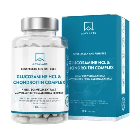   Glucosamină HCL + Condroitină MSM și Boswellia pentru Articulații și Oase - 180 Capsule