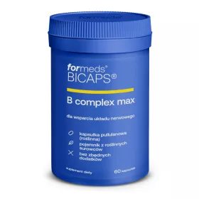   BICAPS B Complex Max - 60 capsule pentru vitalitate și sănătate îmbunătățită