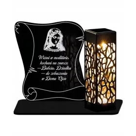   Lampă Solară LED Personalizată MAXIPapirus pentru Morminte - Păstrează Amintirea Celor Dragi