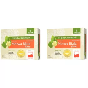   Set Dublu Supliment cu Morwa Albă Forte, 60 Tablete Coated - Susține Metabolismul Carbohidraților