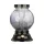 Lumânare LED Decorativă cu Suport Negru și Sticlă Grafit, Formă Rotundă, 29 cm