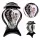 Lampion Funerar Modern Negru cu Aur și Vers, 34cm - Eleganță și Durabilitate