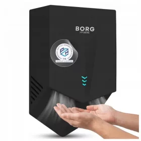 Uscător de mâini automat BORG V-Blade 1300 W negru