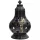 Lumânare Memorială Ceramică Neagră cu Design Vitraliu și Capace Detasabile - Eleganță și Versatilitate