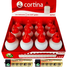   Set de 12 Cartușe LED ALTUS 2024 Roșii cu Baterii Incluse - Rezistente la Apă și Ecologice