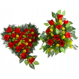   Aranjament Floral Stabil pentru Monument - Cadru Negru Standard