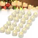 Set de 24 Lumânări LED Fără Flacără cu Timer, Lumina Caldă