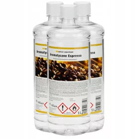   Biocombustibil parfumat 3 L espresso pentru bio-șemineu – bioetanol ecologic, sigur, flacără galben-portocalie, aromă de cafea espresso